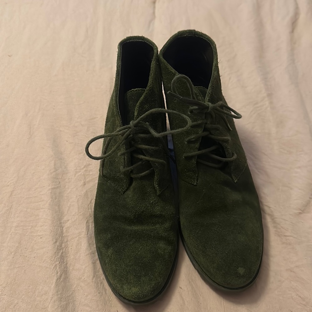 Hunter/ army green Franco booties